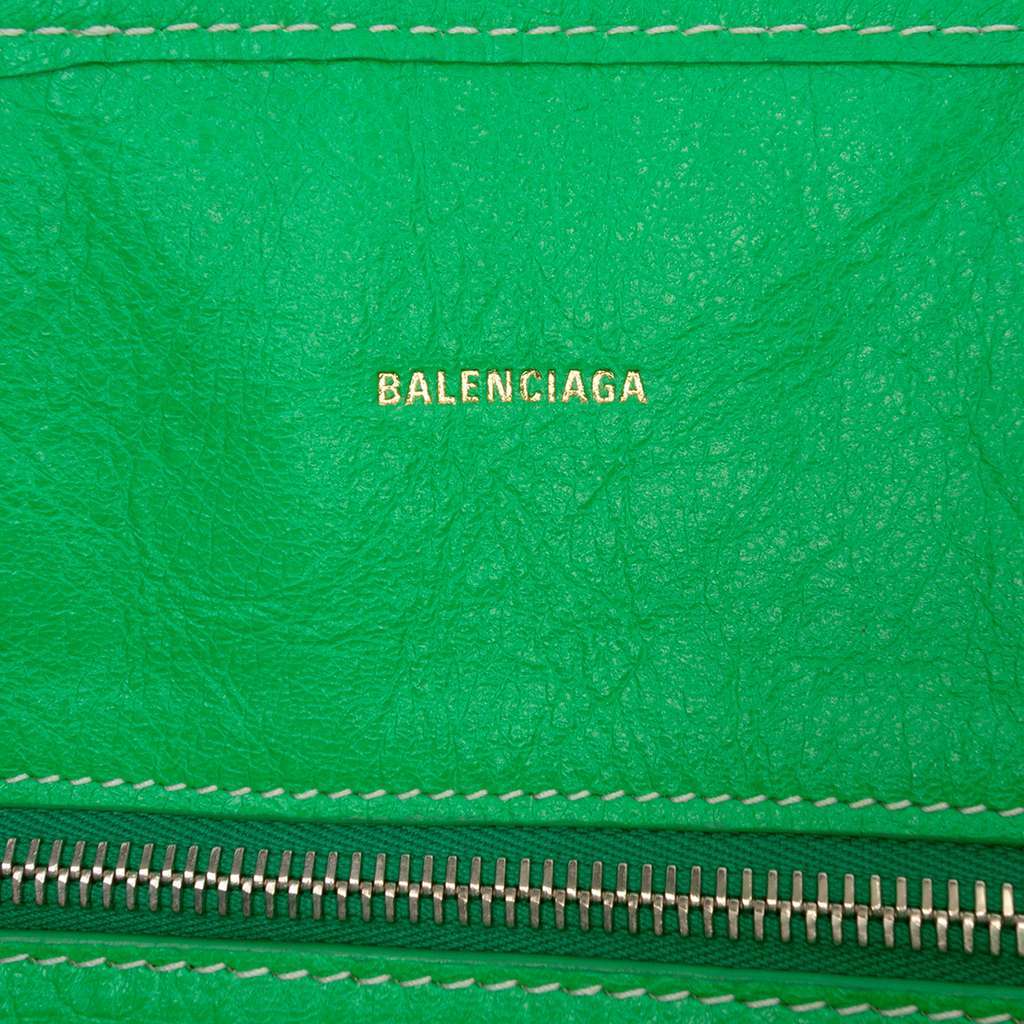 Balenciaga Lambskin Chatelet Carry All Tote XL Green Leather Very good condition - Box View