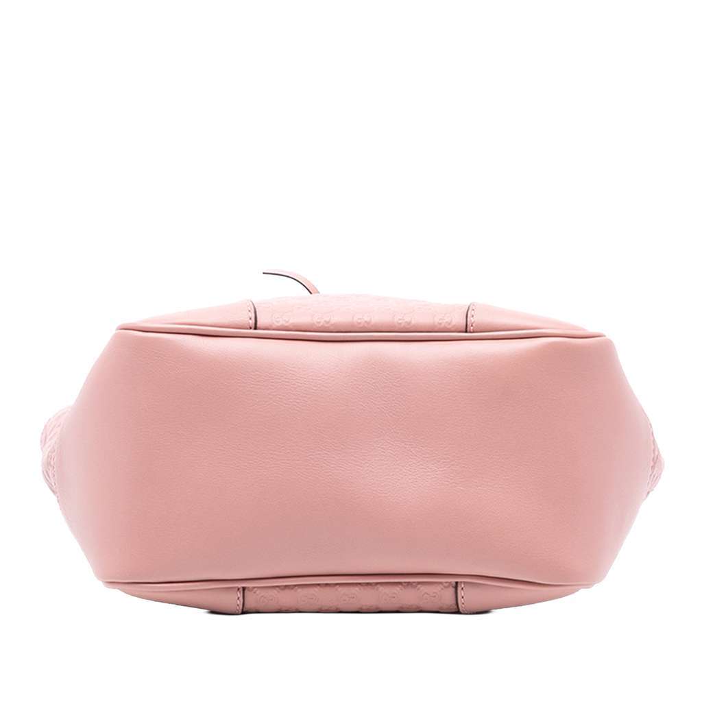 Gucci Small Microguccissima Bree Satchel Pink Leather Very good condition - Inside View