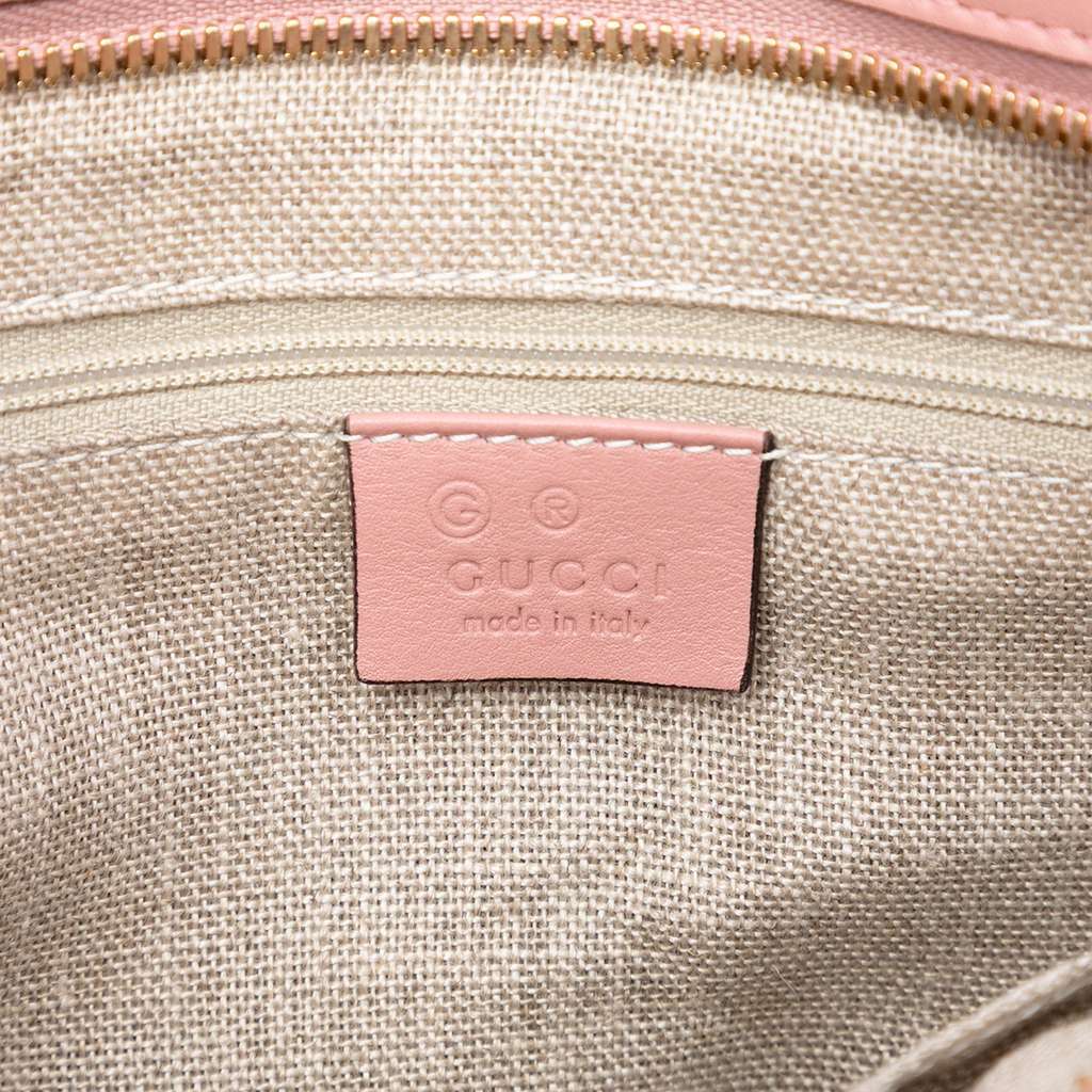 Gucci Small Microguccissima Bree Satchel Pink Leather Very good condition - Box View