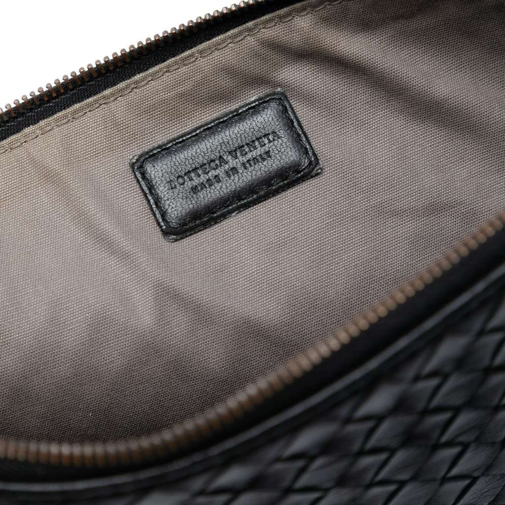 Bottega Veneta Nappa Intrecciato Clutch Black Leather Very good condition - Box View