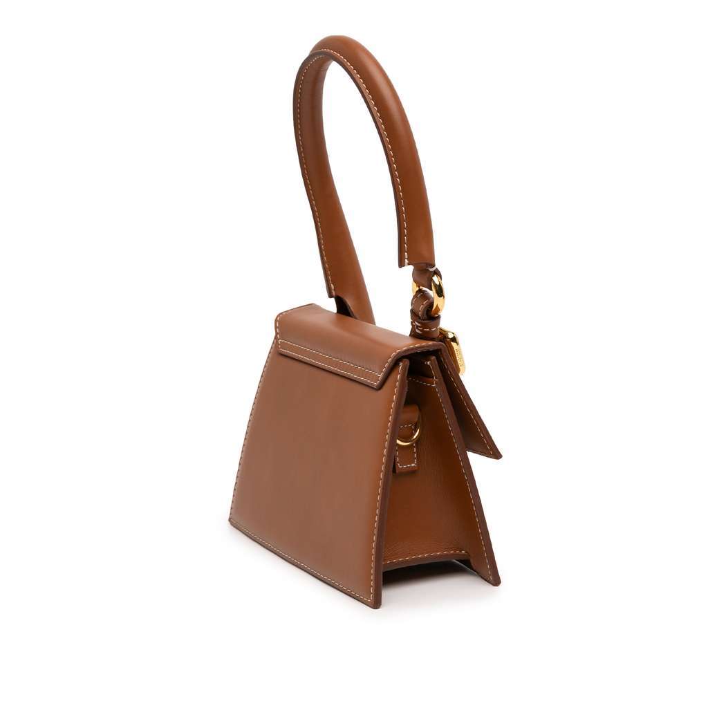 Jacquemus Leather Le Chiquito Moyen Boucle Brown Leather Very good condition - Back View