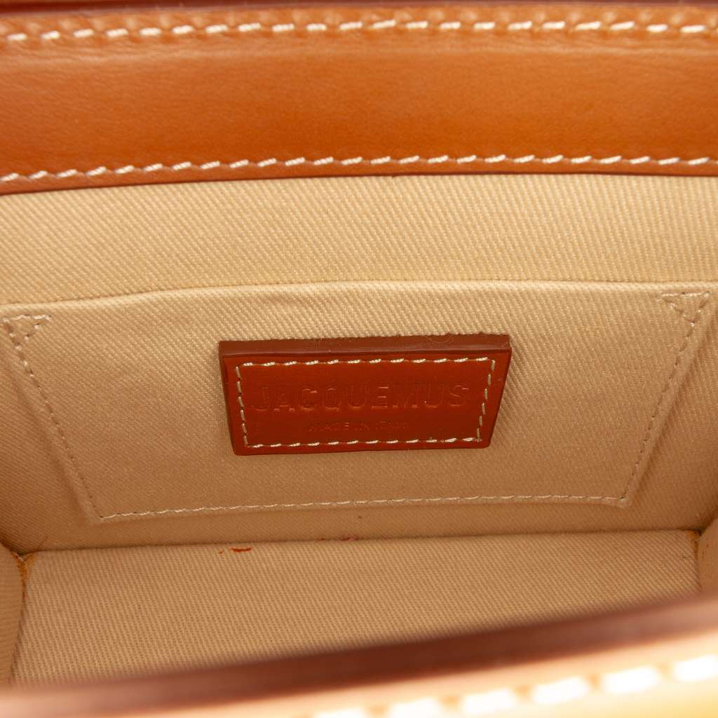 Jacquemus Leather Le Chiquito Moyen Boucle Brown Leather Very good condition - Box View