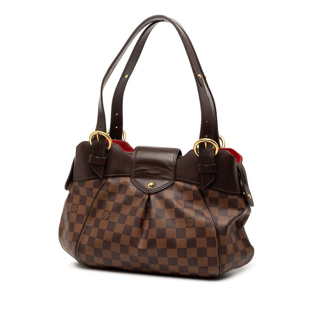 Louis Vuitton Damier Ebene Sistina PM Brown Very good condition - Back View