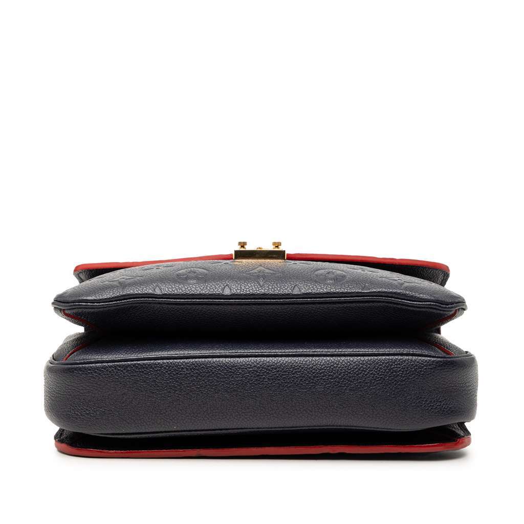 Louis Vuitton Monogram Empreinte Pochette Metis Blue Leather Very good condition - Inside View