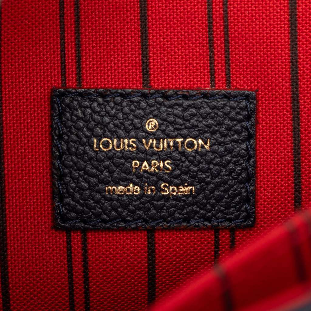 Louis Vuitton Monogram Empreinte Pochette Metis Blue Leather Very good condition - Box View
