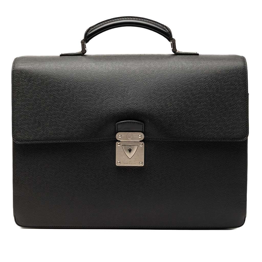 Louis Vuitton Taiga Robusto 1 Black Leather Very good condition - Front View