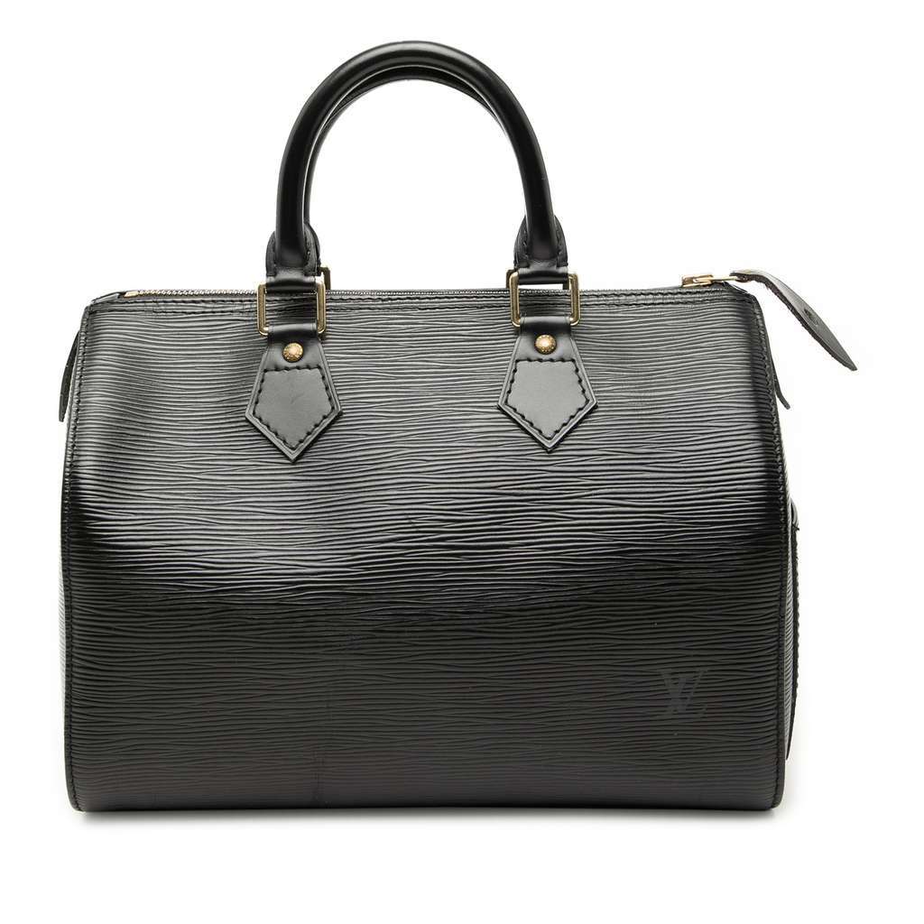 Louis Vuitton Epi Speedy 25 Black Leather Very good condition - Front View