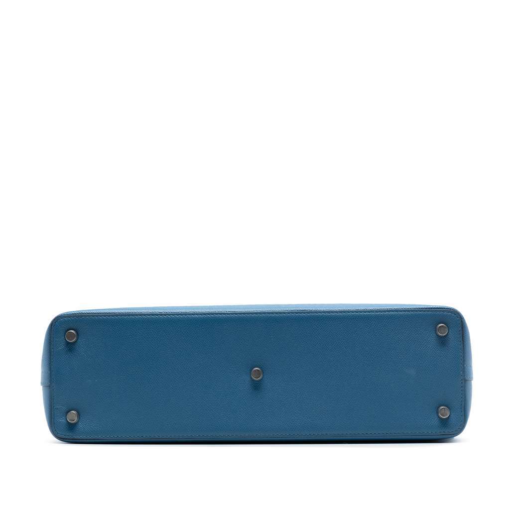 Hermès Epsom Cityhall Briefcase 38 Blue Leather Very good - Inside View