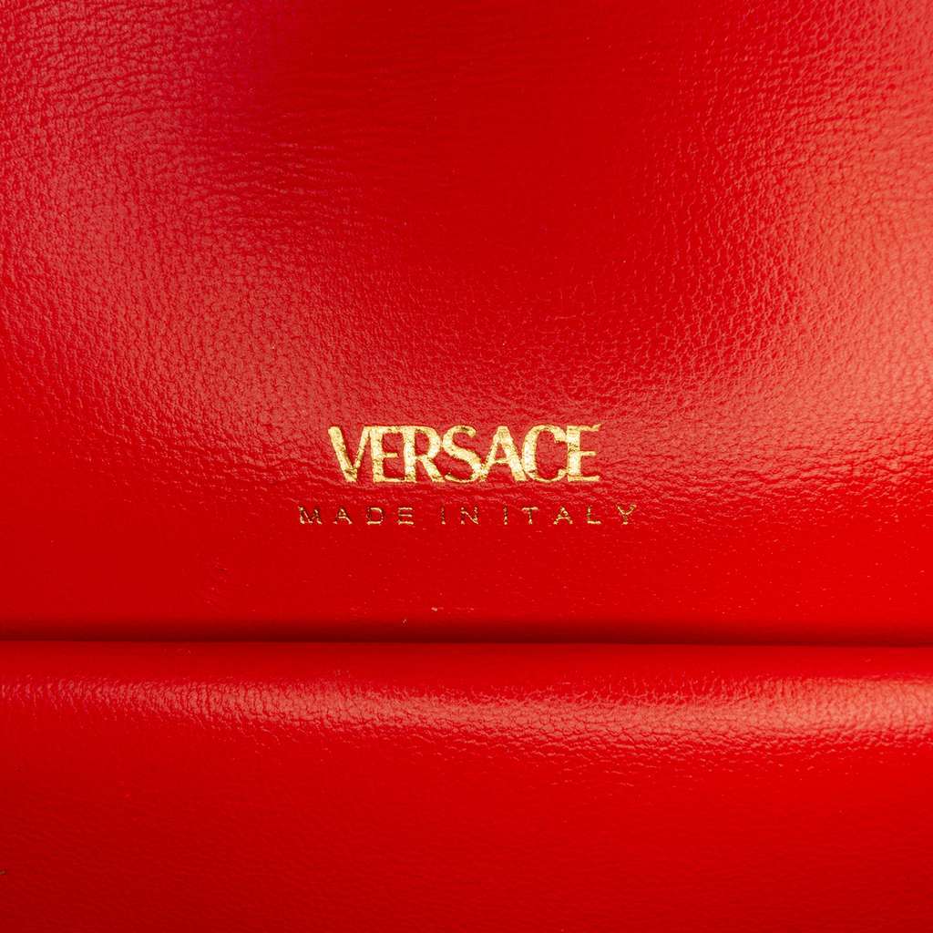 Versace La Greca Coated Canvas Virtus Satchel Brown Canvas Very good condition - Box View