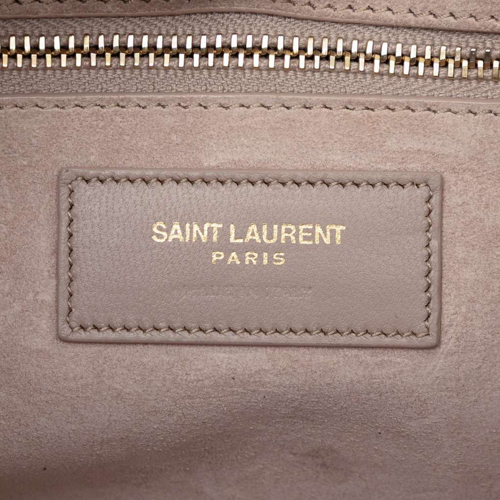 Saint Laurent Smooth Calfskin Le 5 a 7 Grey Leather Very good condition - Box View