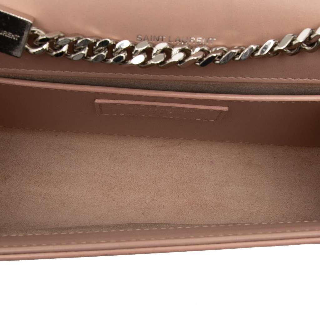 Saint Laurent Medium Smooth Calfskin Classic Monogram Kate Tassel Crossbody Pink Leather Very good condition - Model View