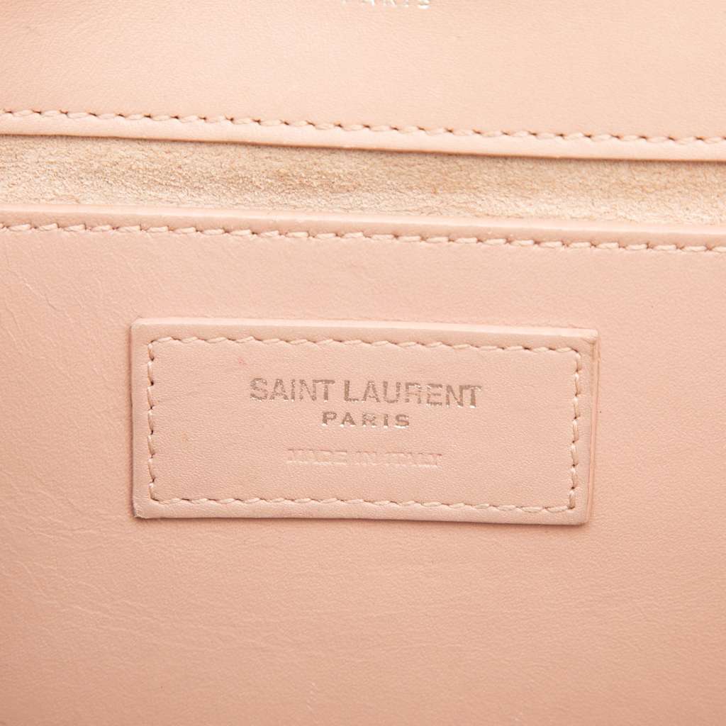 Saint Laurent Medium Smooth Calfskin Classic Monogram Kate Tassel Crossbody Pink Leather Very good condition - Box View