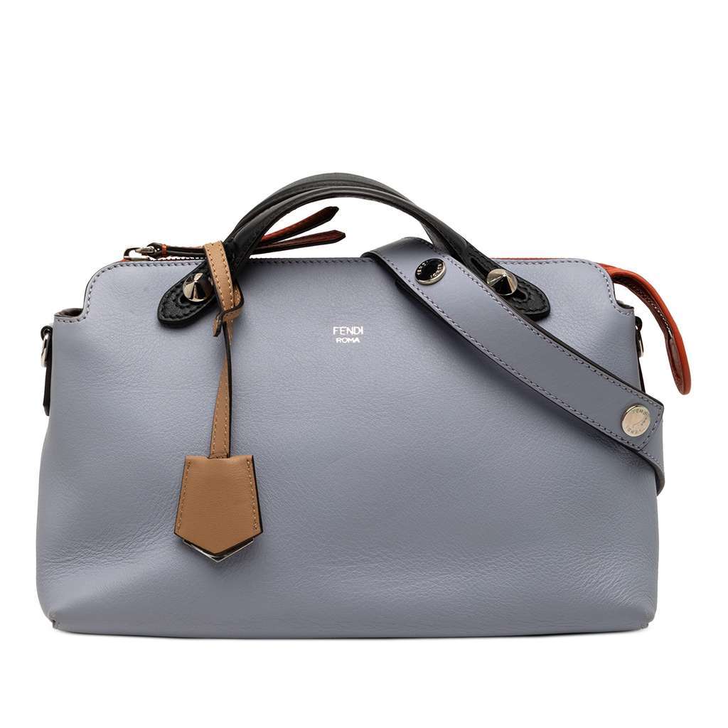 Fendi Medium Tricolor Leather By The Way Satchel Purple Leather Very good condition - Front View