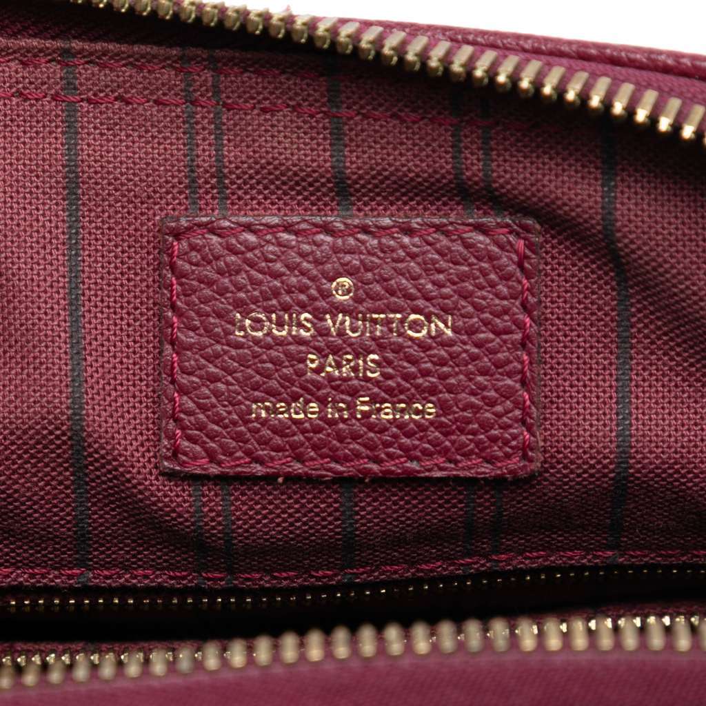 Louis Vuitton Monogram Empreinte Speedy Bandouliere 25 Red Leather Very good condition - Box View
