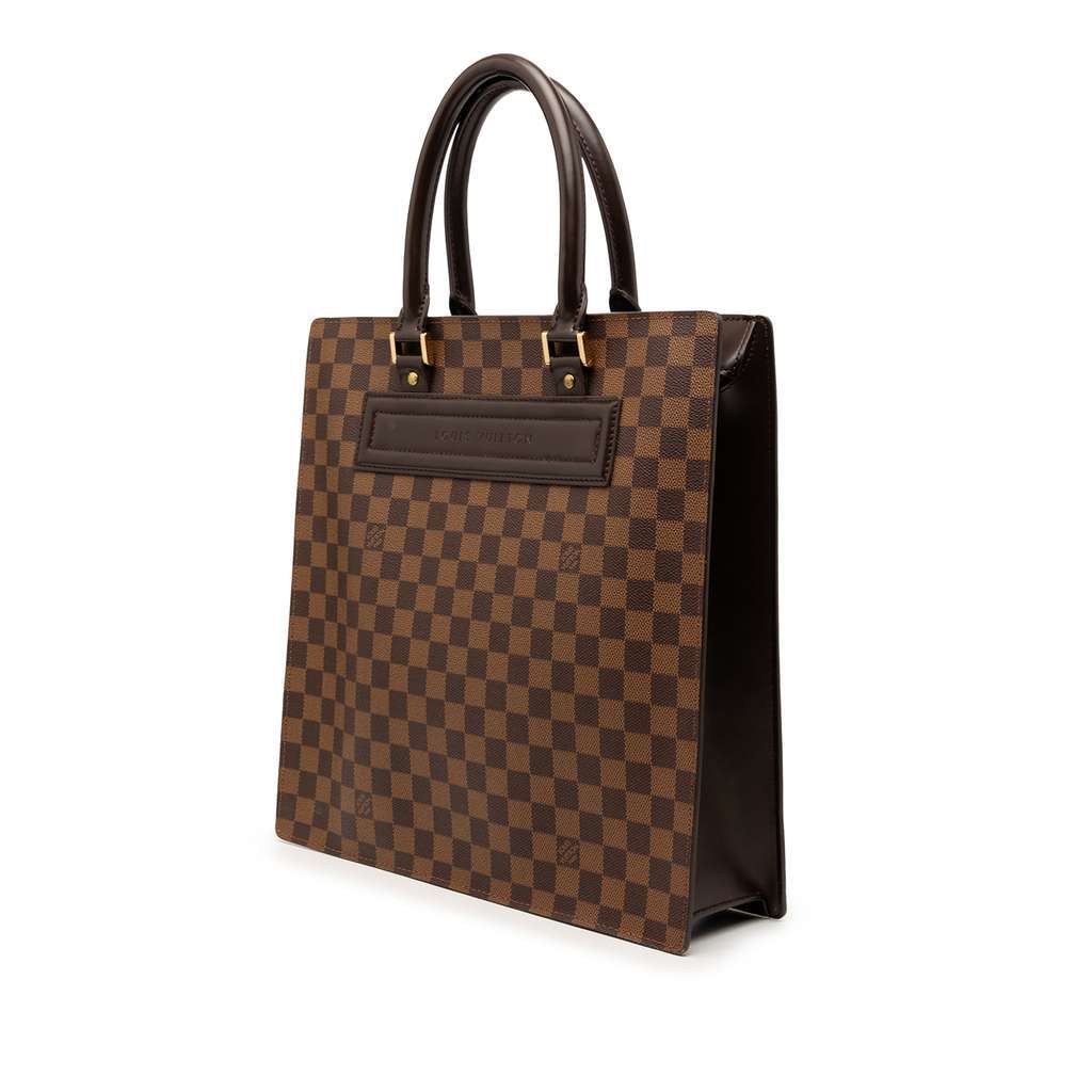 Louis Vuitton Damier Ebene Venice Sac Plat GM Brown Very good condition - Back View