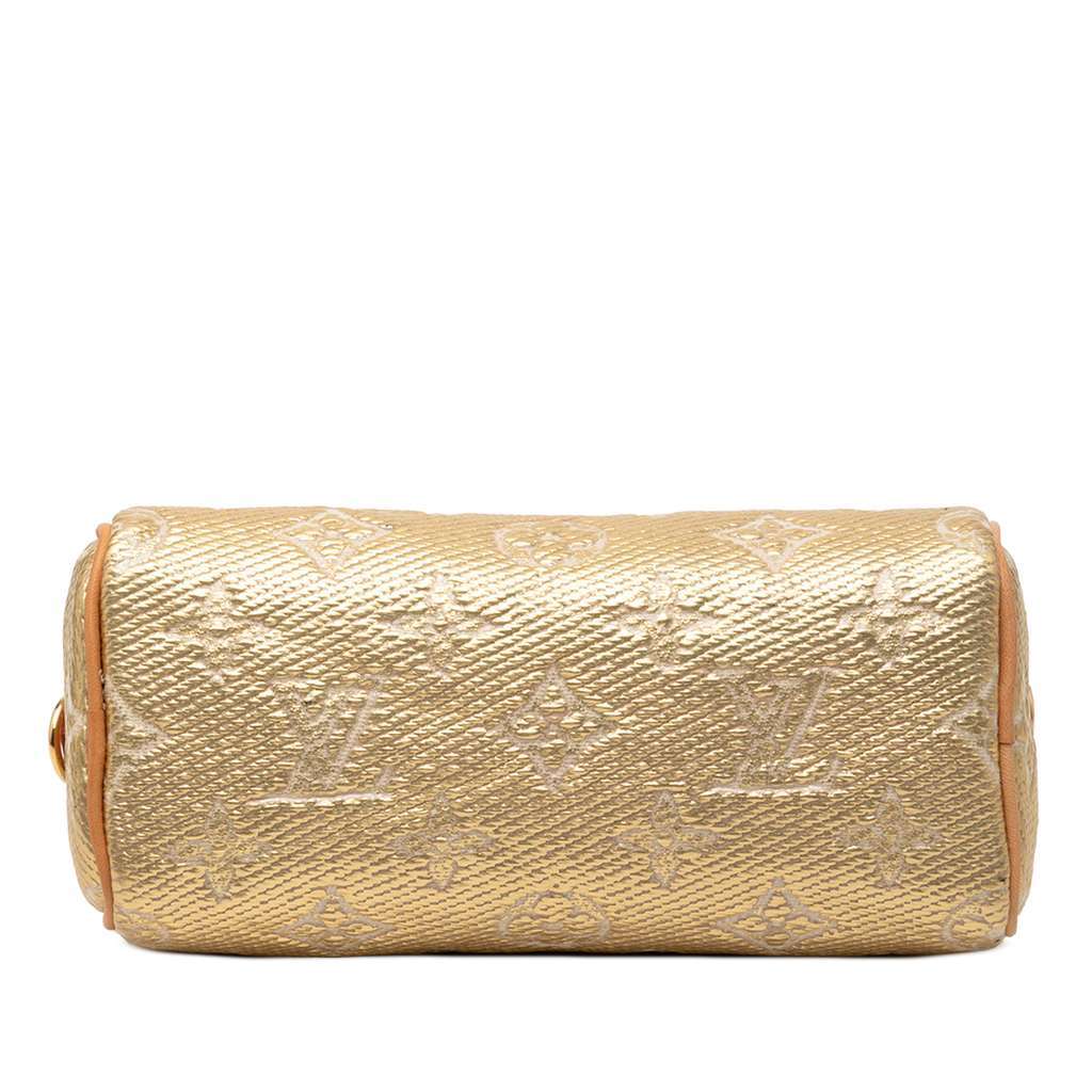 Louis Vuitton Monoglam Nano Speedy Bandouliere Gold Canvas Very good condition - Inside View