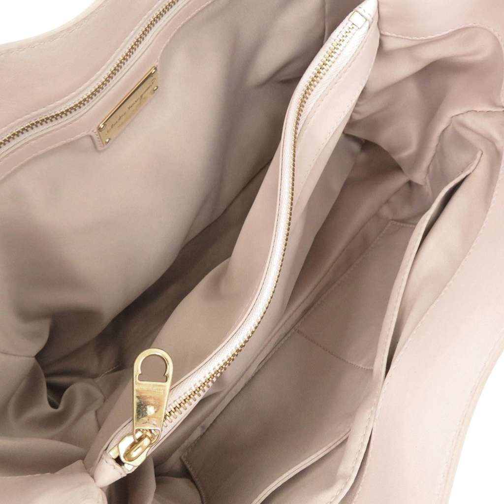 Salvatore Ferragamo Quilted Leather Lianne Tote Pink Leather Very good condition - Model View