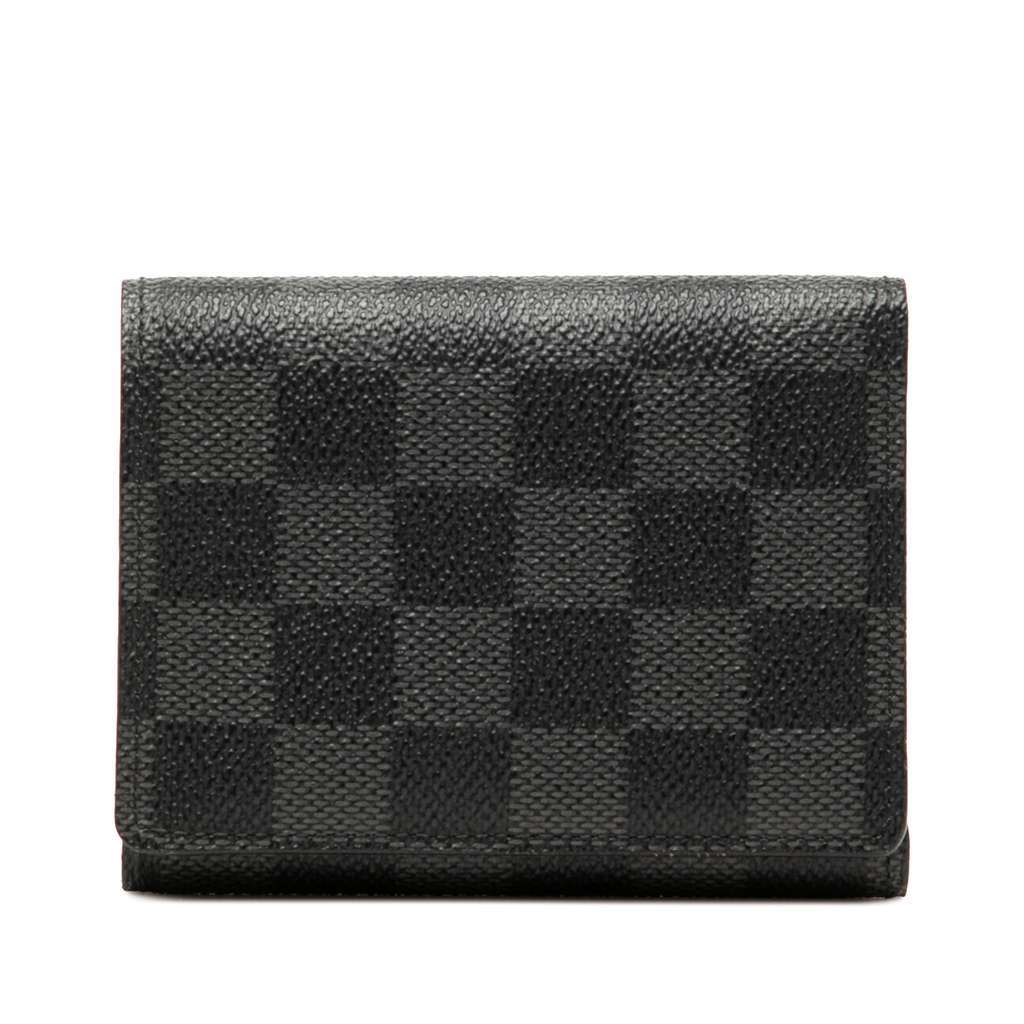 Louis Vuitton Damier Graphite Trifold Wallet Black Very good condition - Front View