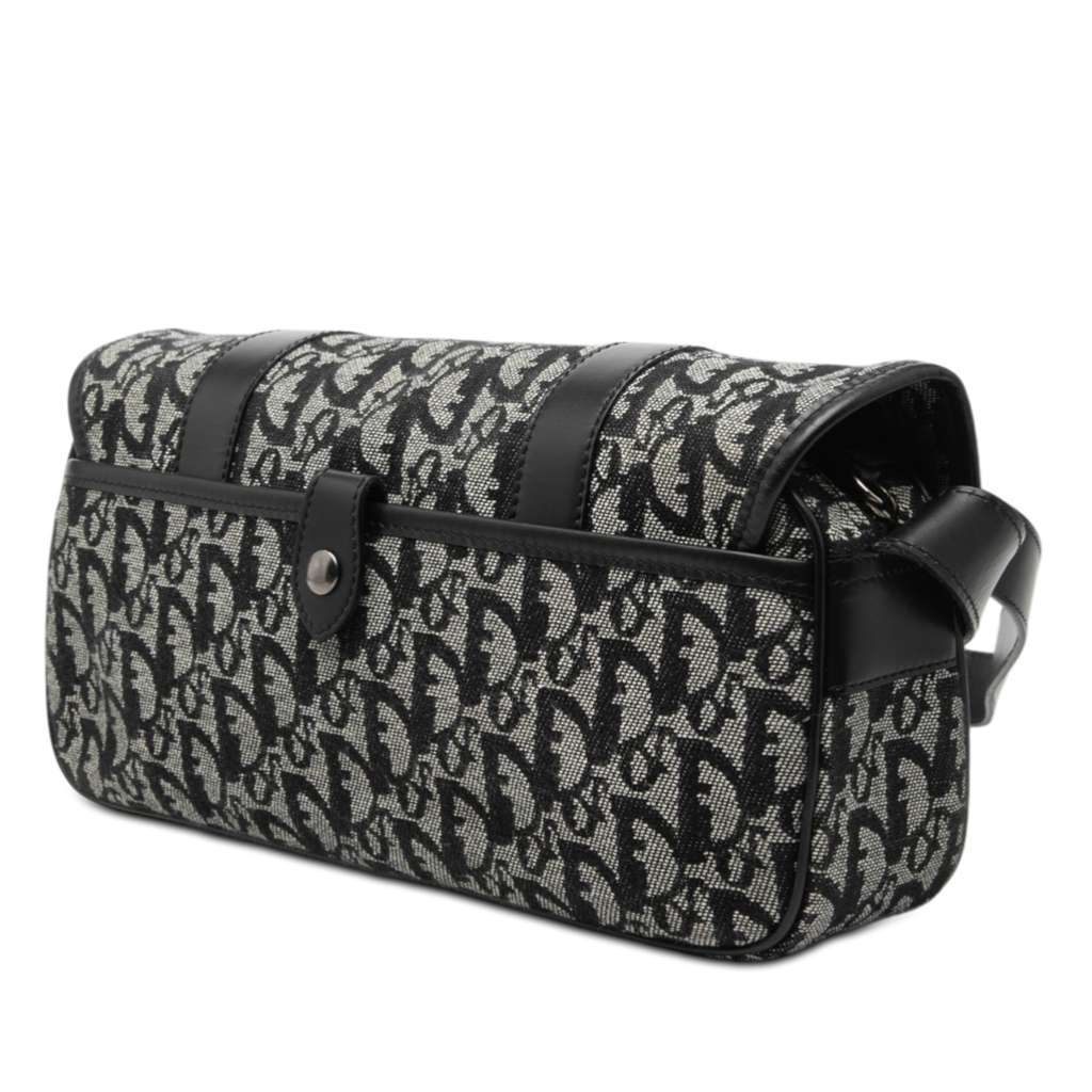 Dior Diorissimo Trotter Canvas Crossbody Black Canvas Very good condition - Back View