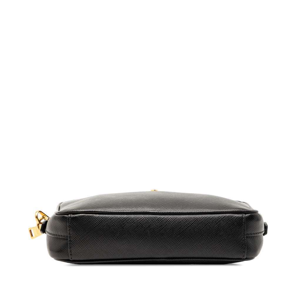Prada Saffiano Lux Camera Bag Black Leather Very good condition - Inside View