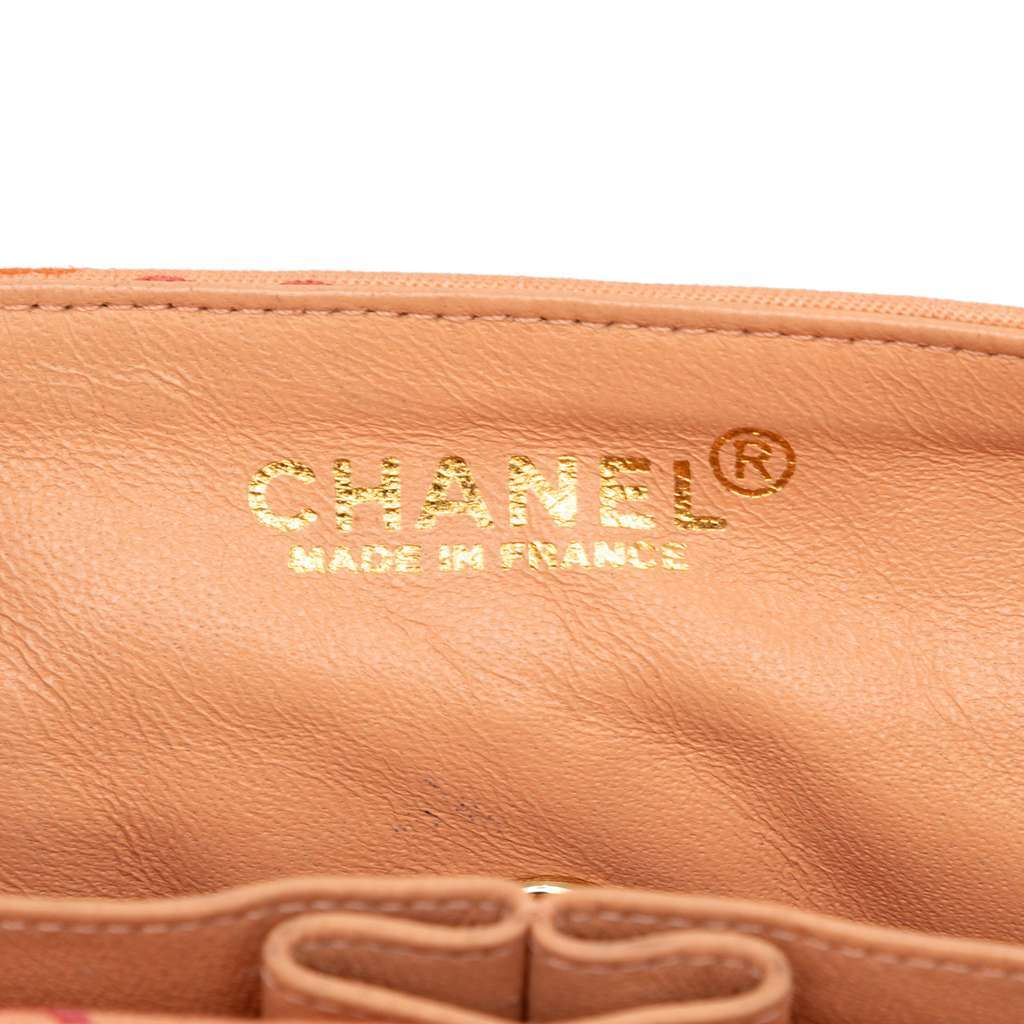 Chanel CC Chocolate Bar Canvas Logo East West Flap Pink Canvas Good condition - Box View