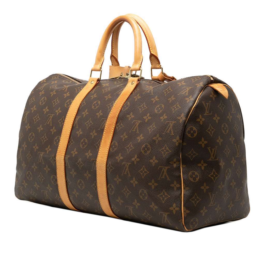 Louis Vuitton Monogram Keepall 45 Brown Good condition - Back View
