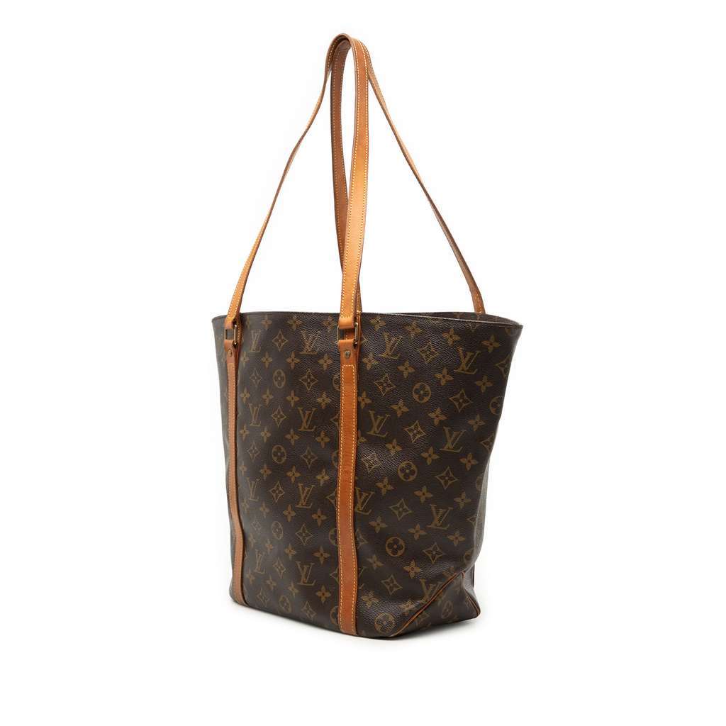 Louis Vuitton Monogram Sac Shopping Brown Good condition - Back View