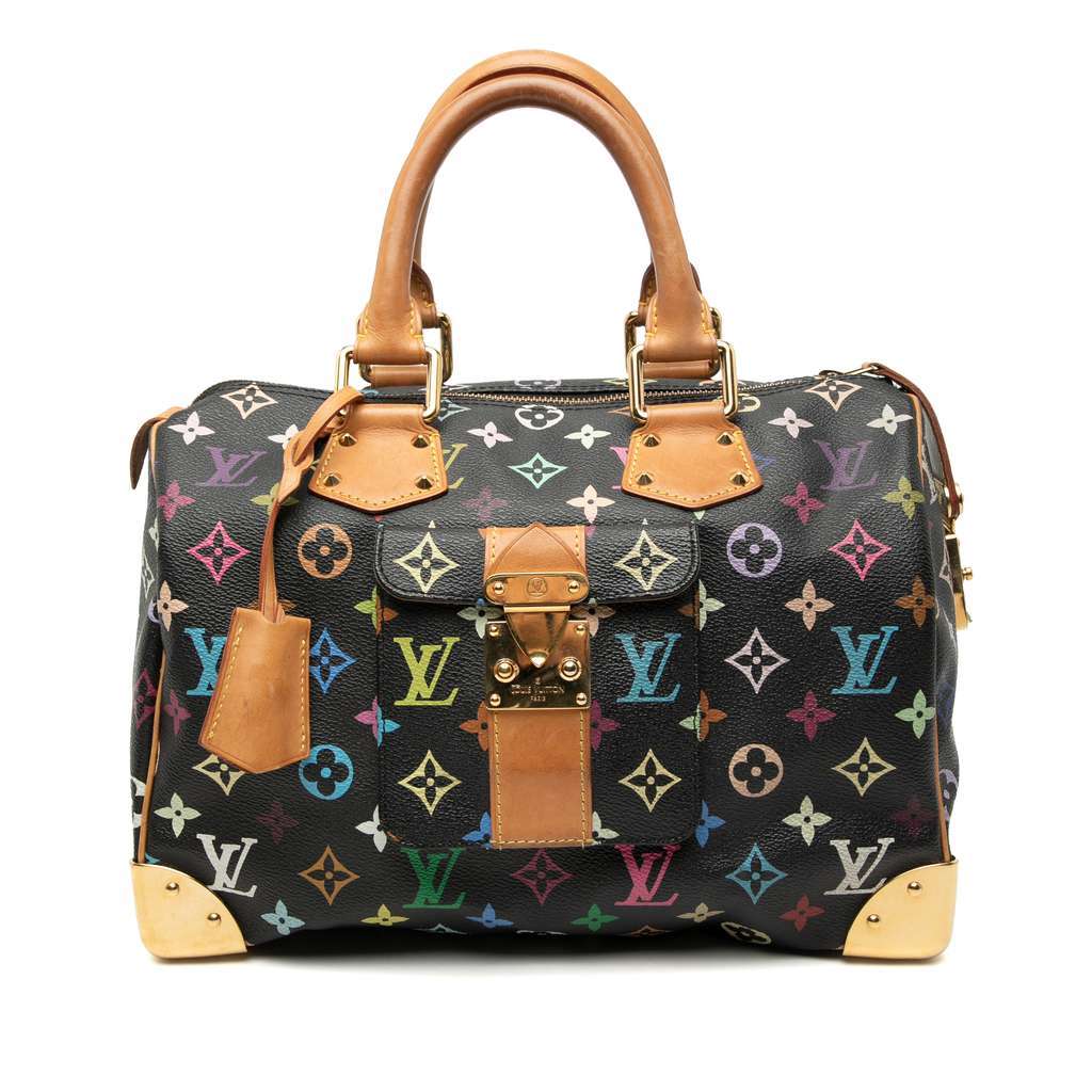 Louis Vuitton Monogram Multicolore Speedy 30 Black Very good condition - Front View