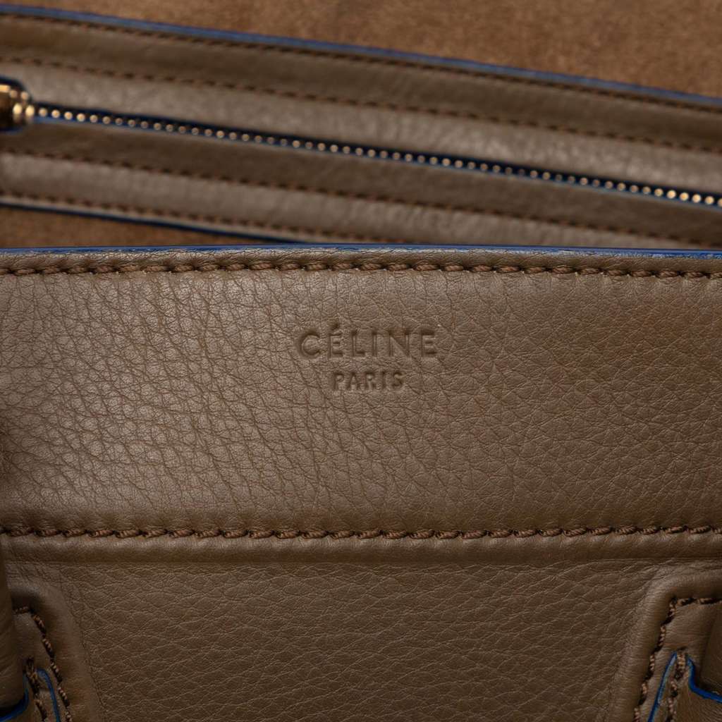 Celine Medium Leather Phantom Luggage Tote Brown Leather Very good condition - Box View
