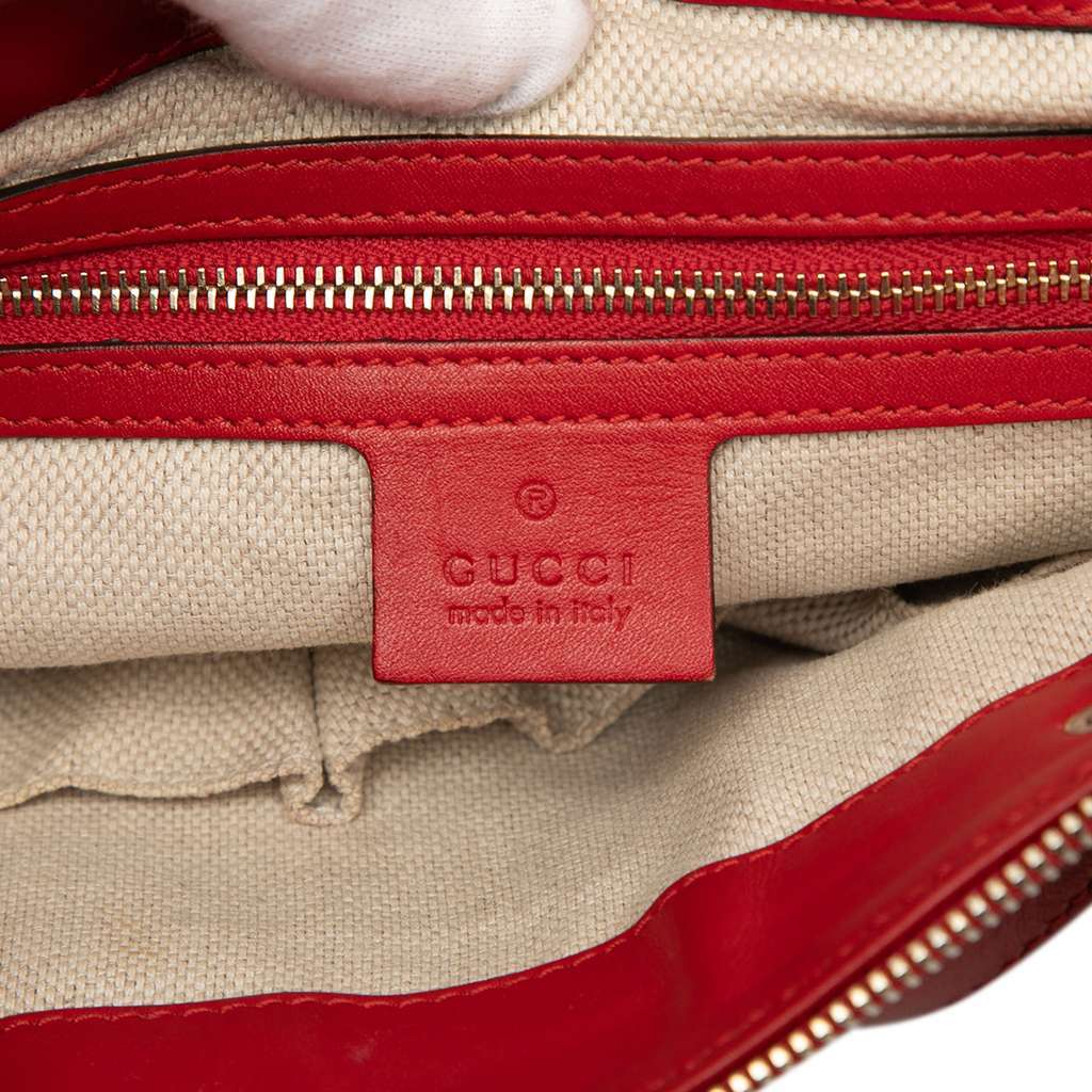 Gucci GG Canvas Valentine Satchel Beige Canvas Very good condition - Box View