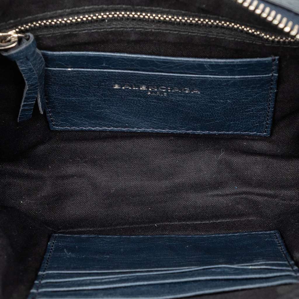 Balenciaga Lambskin Motocross Classic Reporter XS Blue Leather Very good - Model View