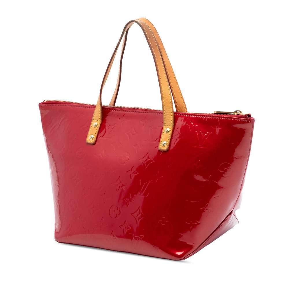 Louis Vuitton Monogram Vernis Bellevue PM Red Leather Very good condition - Back View