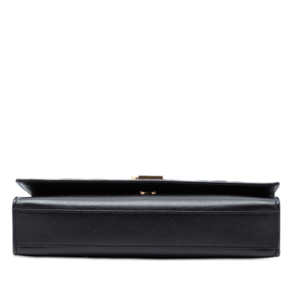 Saint Laurent Medium Lambskin Cloud Star Patchwork Monogram Kate Crossbody Black Leather Very good condition - Inside View