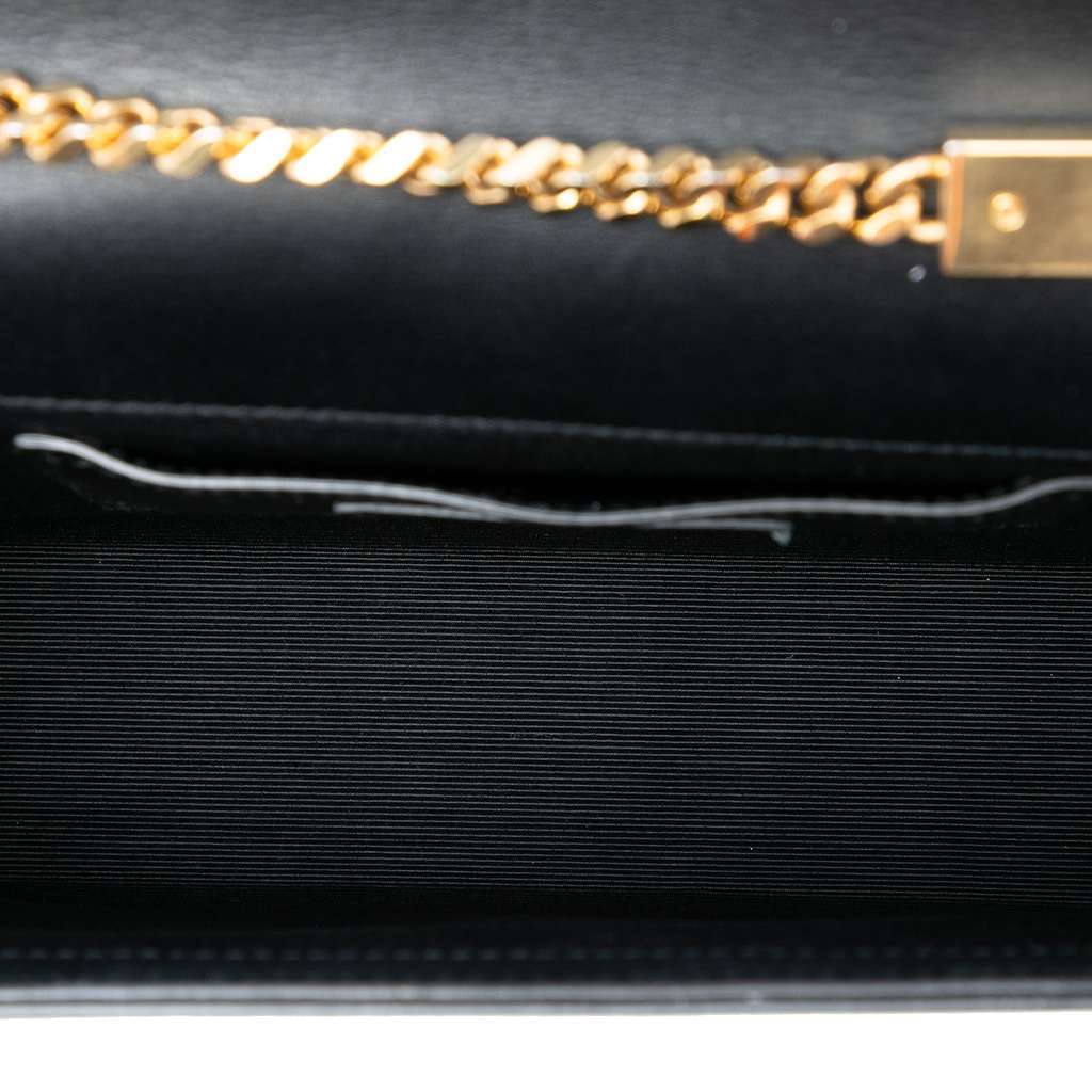 Saint Laurent Medium Lambskin Cloud Star Patchwork Monogram Kate Crossbody Black Leather Very good condition - Model View