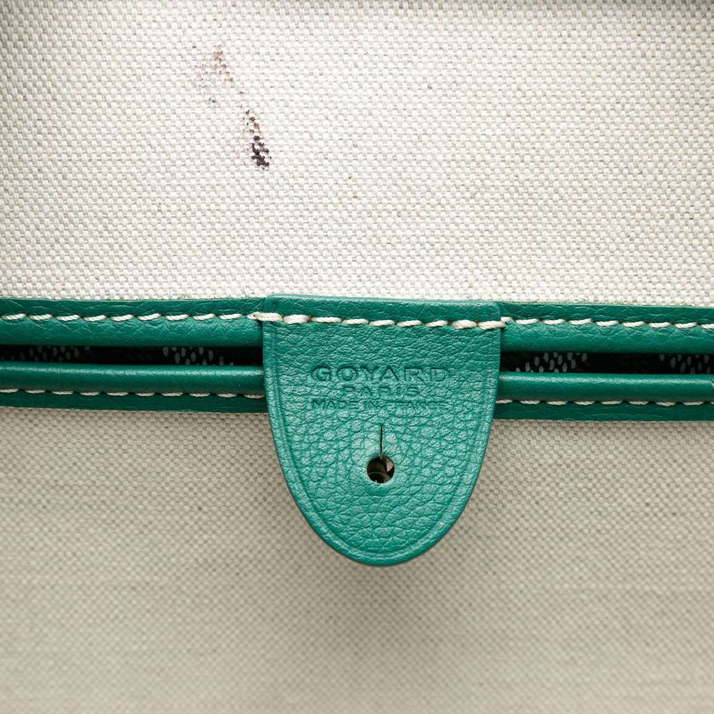 Goyard Goyardine Artois MM Green Canvas Very good condition - Box View
