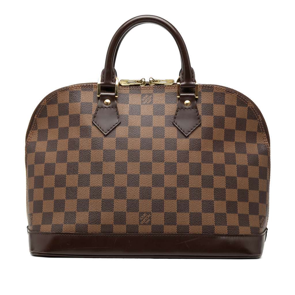 Louis Vuitton Damier Ebene Alma PM Brown Very good - Front View