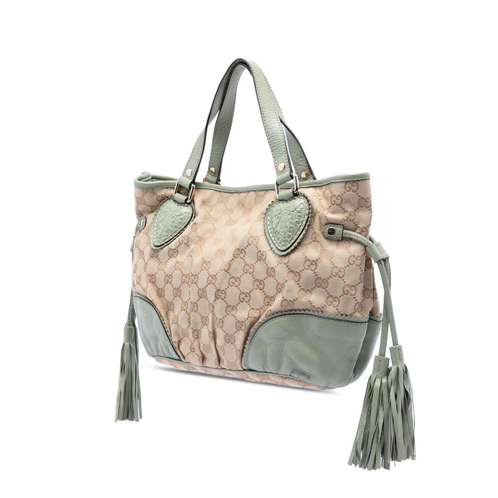 Gucci Small GG Canvas Tribeca Tote Beige Very good - Back View