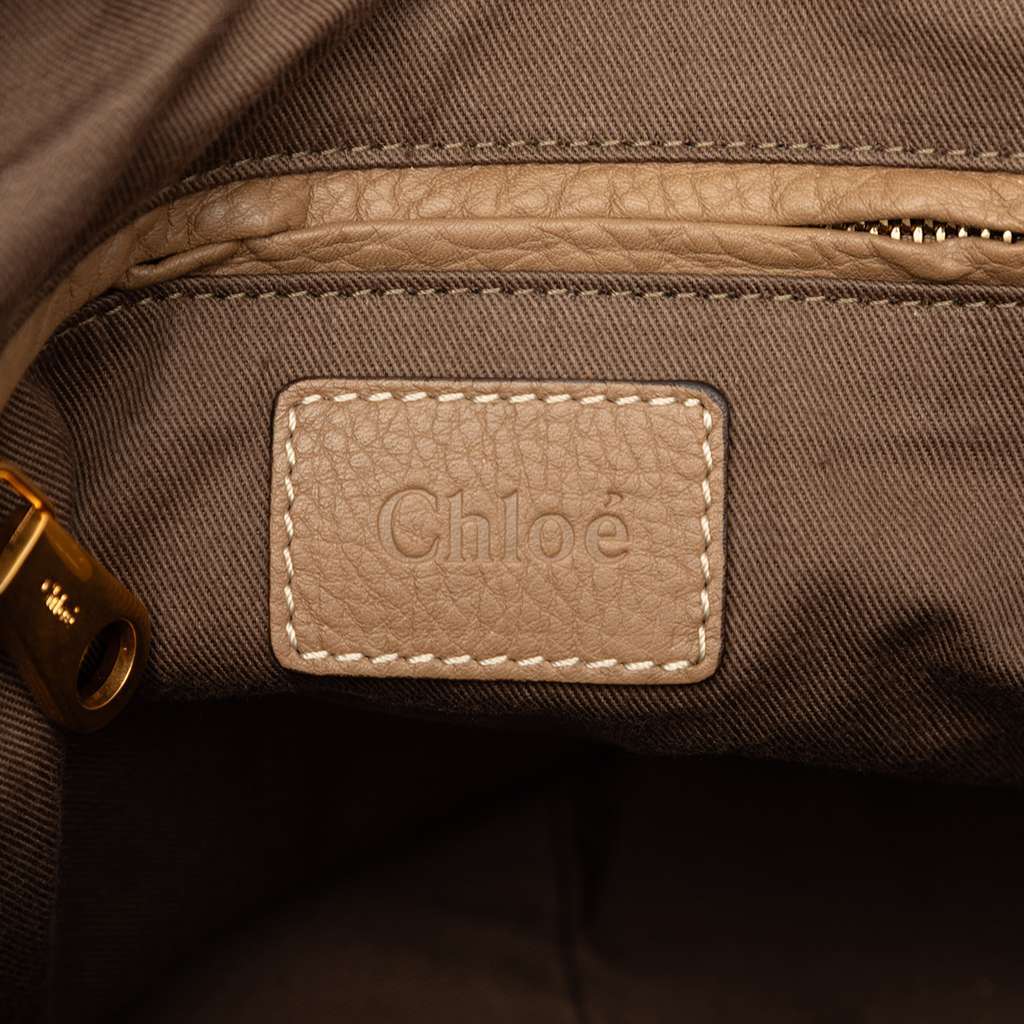 Chloé Medium Leather Marcie Satchel Brown Leather Very good condition - Box View
