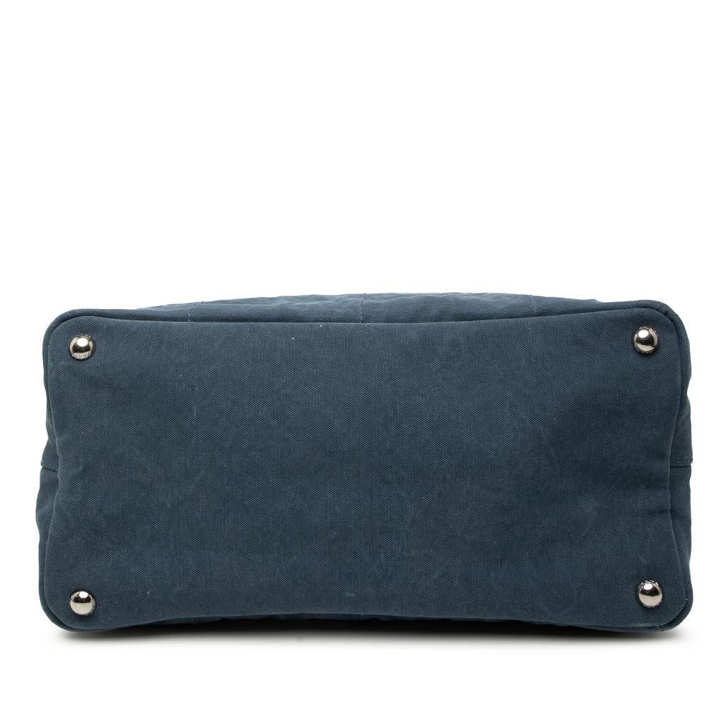 Prada Denim Tote Blue Denim Very good condition - Inside View