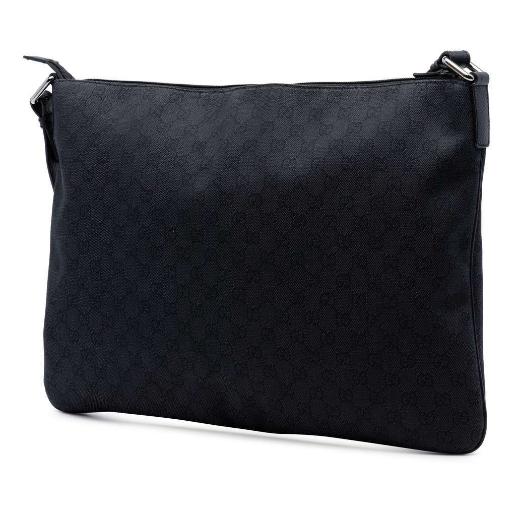 Gucci GG Denim Crossbody Black Denim Very good - Back View