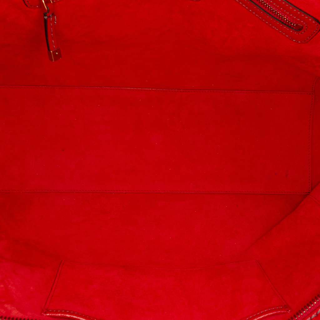 Dior Studded Goatskin Diorangeles Convertible Tote Red Leather Very good - Model View