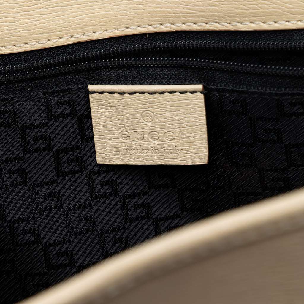 Gucci Calfskin Jackie Bardot Handbag White Leather Very good condition - Box View