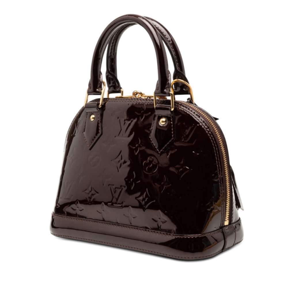 Louis Vuitton Monogram Vernis Alma BB Purple Leather Very good - Back View