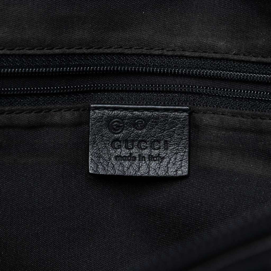 Gucci Large GG Canvas Charm Dome Satchel Black Canvas Very good - Box View