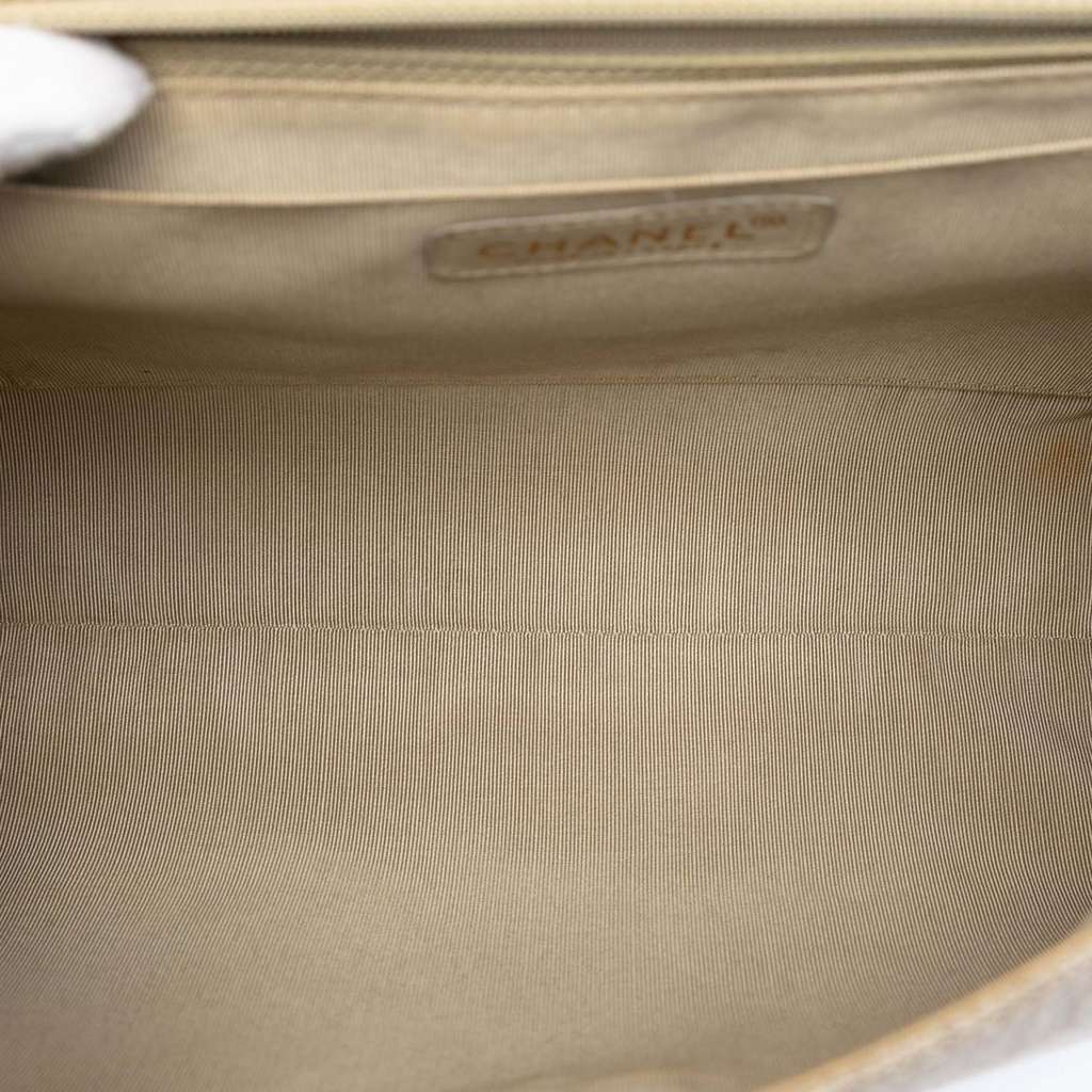 Chanel Medium Canvas Kelly Top Handle Bag Brown Canvas Very good condition - Model View
