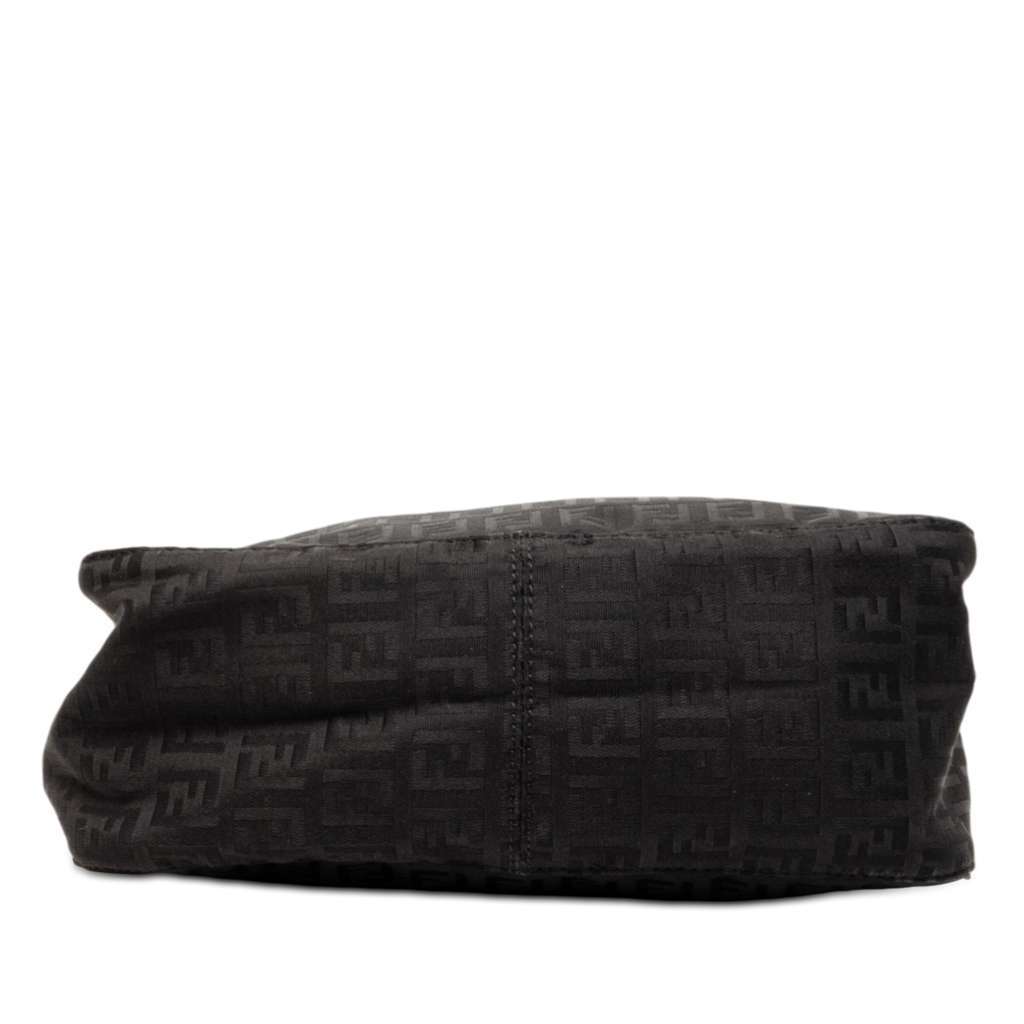 Fendi Zucchino Canvas Handbag Black Canvas Very good - Inside View