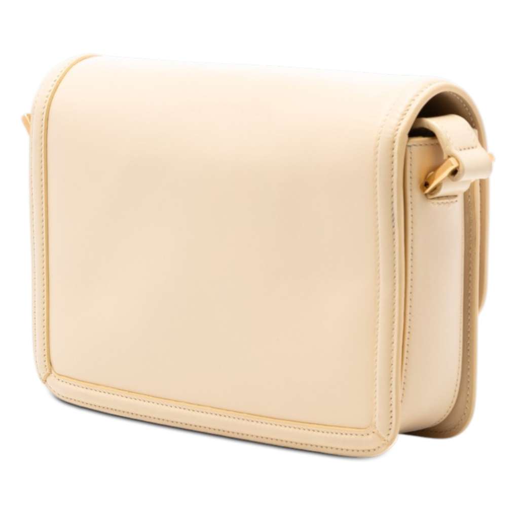 Saint Laurent Medium Smooth Calfskin Solferino Satchel In Box Brown Leather Very good condition - Back View