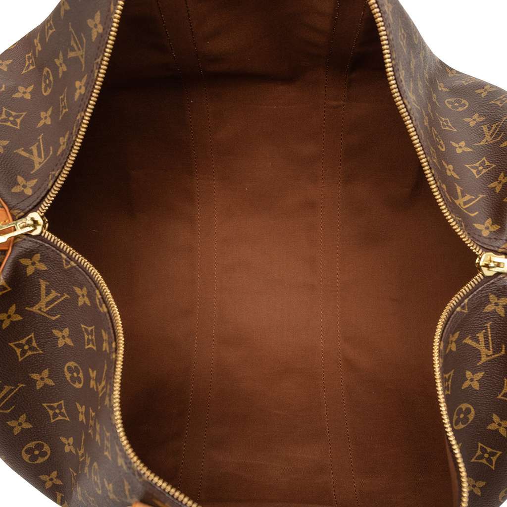 Louis Vuitton Monogram Keepall 55 Brown Very good - Model View