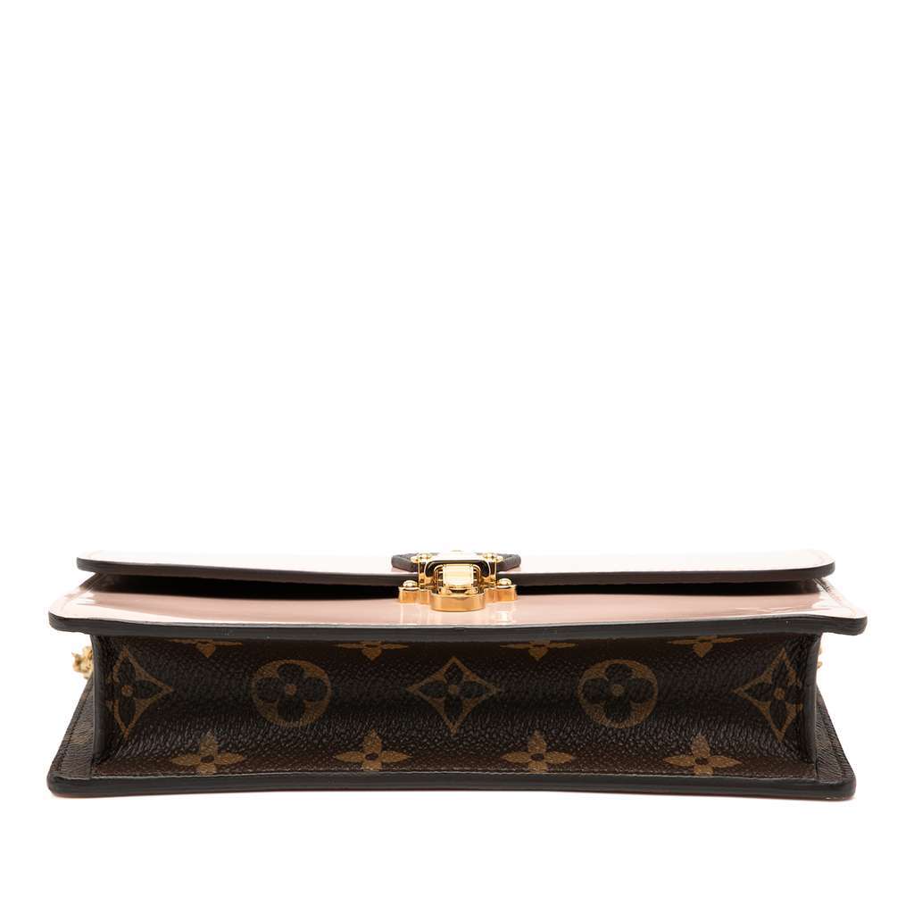 Louis Vuitton Portefeuille Cherrywood Wallet On Chain Pink Leather Very good - Inside View