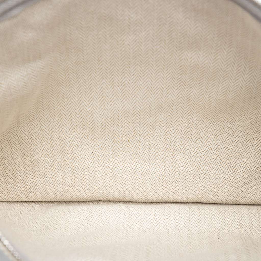 Hermès H Canvas Embroidered Electrique Flat Case Beige Very good condition - Model View